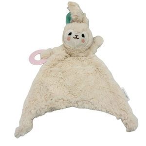 Bella Tunno Happy Sidekick Loretta the Llama Teether Rattle Security/Lovey EUC